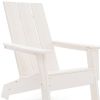 31" White Heavy Duty Plastic Adirondack Chair