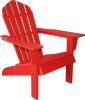 32" Red Heavy Duty Plastic Adirondack Chair