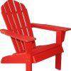 32" Red Heavy Duty Plastic Adirondack Chair