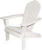 32" White Heavy Duty Plastic Adirondack Chair