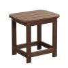 19" Brown Resin Outdoor Side Table