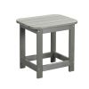 19" Gray Resin Outdoor Side Table