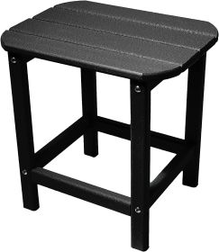 13" Black Resin Outdoor Side Table