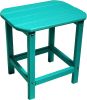 13" Blue Resin Outdoor Side Table