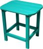 13" Blue Resin Outdoor Side Table