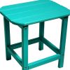 13" Blue Resin Outdoor Side Table