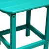 13" Blue Resin Outdoor Side Table