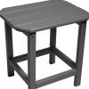 13" Gray Resin Outdoor Side Table