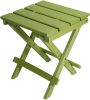 15" Green Resin Folding Outdoor Side Table