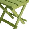 15" Green Resin Folding Outdoor Side Table