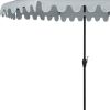 11' Grey Polyester Octagonal Tilt Market Patio Umbrella