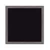 18" Black Square Glass Outdoor Side Table