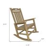 42" Sandy Brown Heavy Duty Plastic Rocking Chair