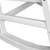 42" White Heavy Duty Plastic Rocking Chair