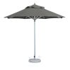 10' Charcoal Polyester Round Market Patio Umbrella