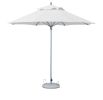 13' White Polyester Round Market Patio Umbrella