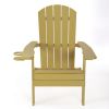 35" Yellow Heavy Duty Plastic Adirondack Chair