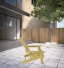 35" Yellow Heavy Duty Plastic Adirondack Chair