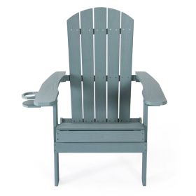 35" Aqua Heavy Duty Plastic Adirondack Chair