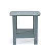 15" Aqua Plastic Outdoor Side Table