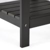 15" Black Plastic Outdoor Side Table