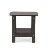 15" Chocolate Plastic Outdoor Side Table