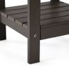 15" Chocolate Plastic Outdoor Side Table