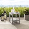 15" Chocolate Plastic Outdoor Side Table