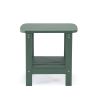 15" Green Plastic Outdoor Side Table