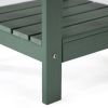 15" Green Plastic Outdoor Side Table