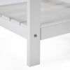 15" White Plastic Outdoor Side Table