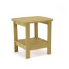 15" Yellow Plastic Outdoor Side Table