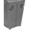 Grey Granite 65 Gallon Plastic Urn Rain Barrel with Planter Top