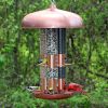 Copper Finish Triple Tube Bird Feeder