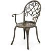 Outdoor 3-Piece Patio Furniture Bistro Set in Antique Copper Finish