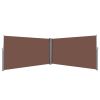 Retractable Side Awning 63"x236.2" Brown