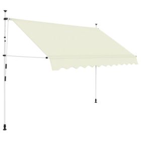 Manual Retractable Awning 118.1" Cream