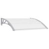 Door Canopy Gray and Transparent47.2"x31.5" PC