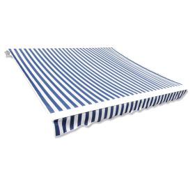 Awning Top Canvas Blue & White 9' 10"x8' 2" (Frame Not Included)