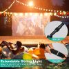 50FT Outdoor Globe String Lights Decorative Patio Lights Ball Fairy String Lamps with 50Pcs Bulbs for Garden Lawn Patio Cafe Party