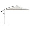 Cantilever Umbrella 137.8" Sand White