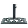 Umbrella Base Green 26.5 lbs 19.3" Cast Iron