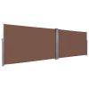 Retractable Side Awning 63"x236.2" Brown