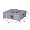 40,000BTU Exterior Faux Stone Propane Fire Pit For Outdoor Garden Backyard with