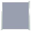 Retractable Side Awning 55.1"x118.1" Gray