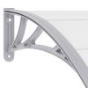 Door Canopy Gray and Transparent47.2"x31.5" PC