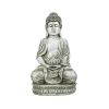 Meditating Sitting Buddha Solar Lights Outdoor Garden Patio Statue Light Decor