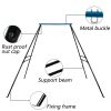 Swing Frame,A-Frame Swing Stand with Ground Nail, Heavy Duty Metal Swing Frame, Fits for Most Swings & Yoga Swing, Anti-Rust and Good Stability