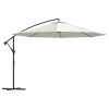 Cantilever Umbrella 137.8" Sand White