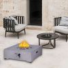 40,000BTU Exterior Faux Stone Propane Fire Pit For Outdoor Garden Backyard with